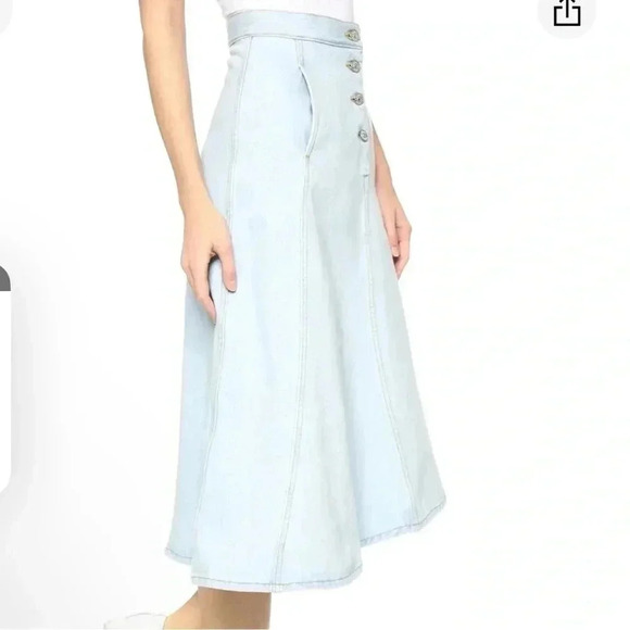 Acne studios kady denim skirt asymmetrical - Picture 3 of 5